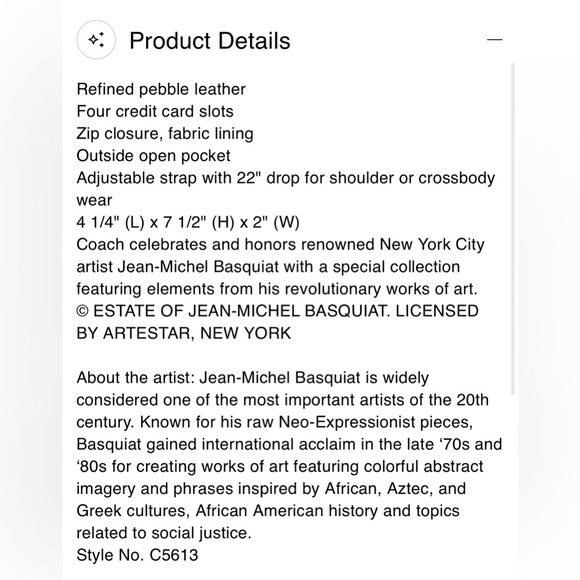 EUC Basquiat x Coach crossbody - Picture 3 of 8